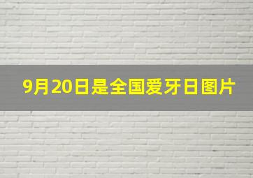 9月20日是全国爱牙日图片