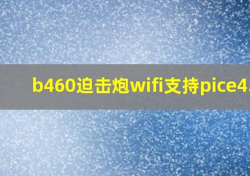 b460迫击炮wifi支持pice4.0