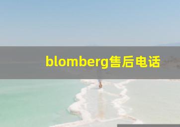 blomberg售后电话