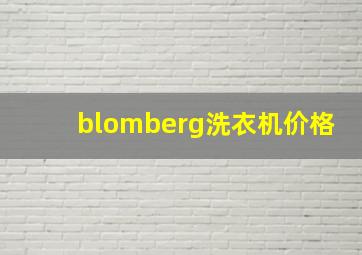 blomberg洗衣机价格