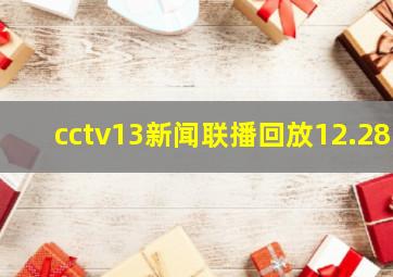 cctv13新闻联播回放12.28