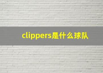 clippers是什么球队