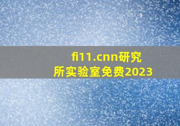 fi11.cnn研究所实验室免费2023