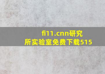 fi11.cnn研究所实验室免费下载515