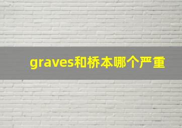 graves和桥本哪个严重