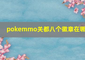 pokemmo关都八个徽章在哪里