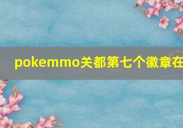 pokemmo关都第七个徽章在哪