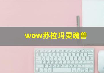 wow苏拉玛灵魂兽