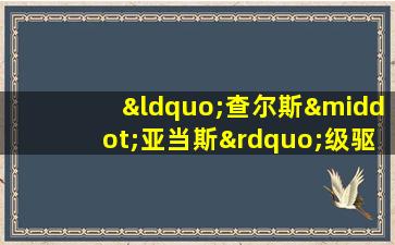 “查尔斯·亚当斯”级驱逐舰