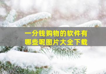 一分钱购物的软件有哪些呢图片大全下载