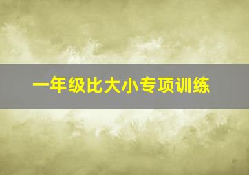 一年级比大小专项训练