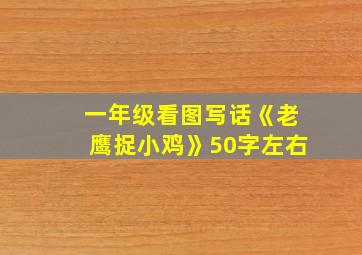 一年级看图写话《老鹰捉小鸡》50字左右