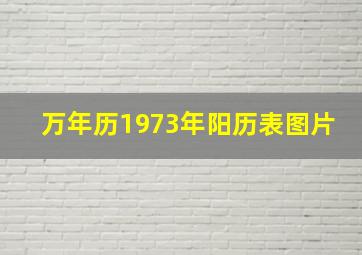 万年历1973年阳历表图片