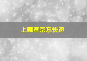 上哪查京东快递