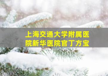 上海交通大学附属医院新华医院官丁方宝