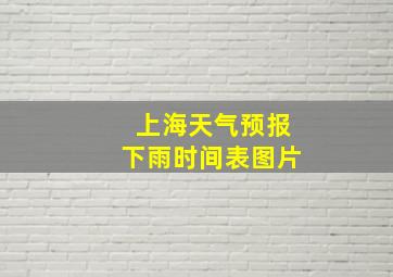 上海天气预报下雨时间表图片