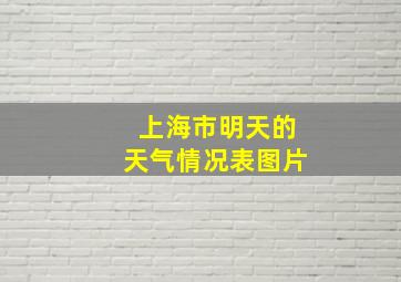 上海市明天的天气情况表图片