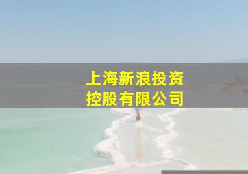 上海新浪投资控股有限公司