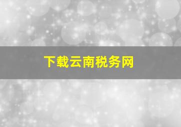 下载云南税务网