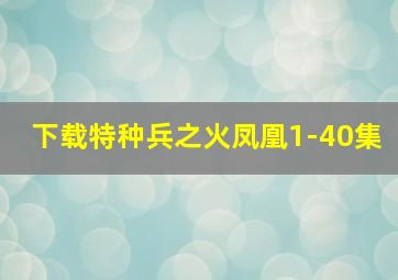 下载特种兵之火凤凰1-40集