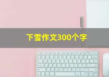 下雪作文300个字