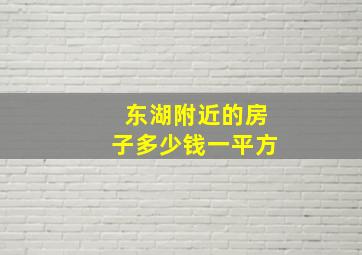 东湖附近的房子多少钱一平方