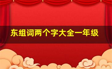 东组词两个字大全一年级