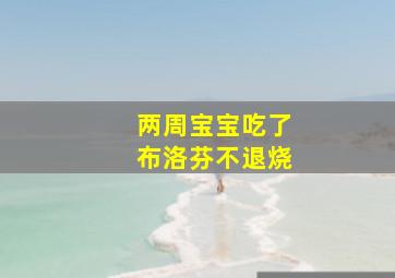 两周宝宝吃了布洛芬不退烧