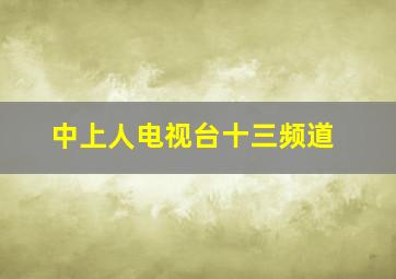 中上人电视台十三频道