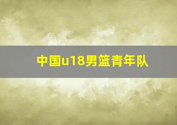 中国u18男篮青年队