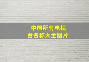 中国所有电视台名称大全图片