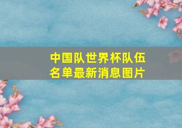 中国队世界杯队伍名单最新消息图片