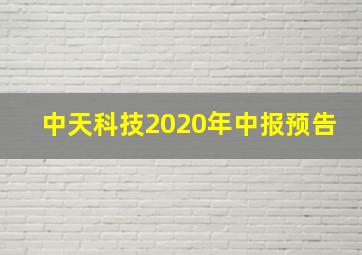 中天科技2020年中报预告