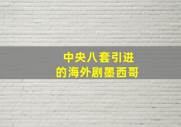 中央八套引进的海外剧墨西哥