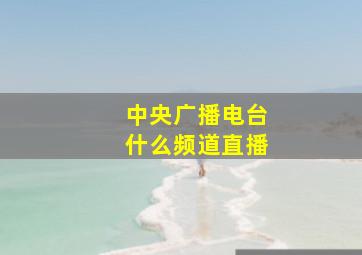 中央广播电台什么频道直播