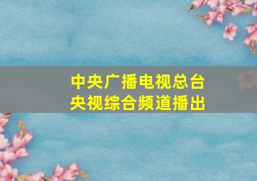 中央广播电视总台央视综合频道播出