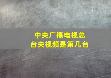 中央广播电视总台央视频是第几台