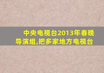 中央电视台2013年春晚导演组,把多家地方电视台