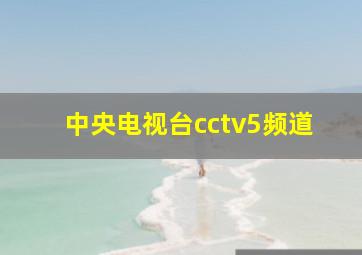 中央电视台cctv5频道