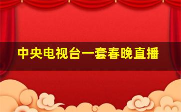 中央电视台一套春晚直播