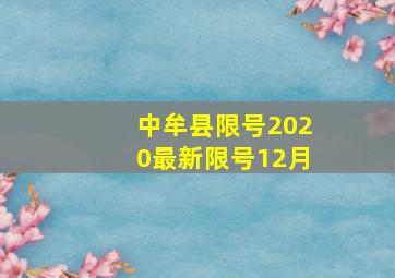 中牟县限号2020最新限号12月