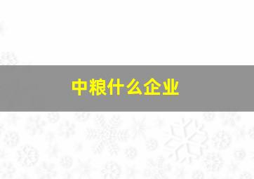 中粮什么企业