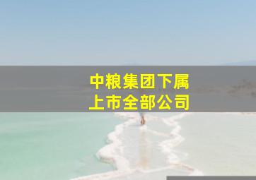 中粮集团下属上市全部公司