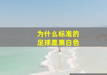 为什么标准的足球是黑白色