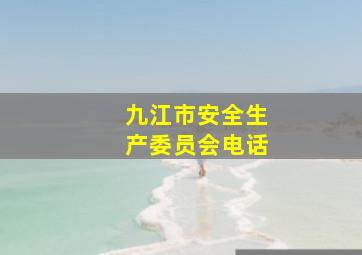 九江市安全生产委员会电话