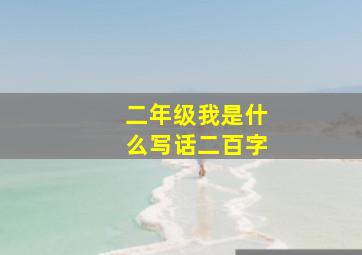 二年级我是什么写话二百字