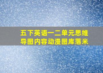 五下英语一二单元思维导图内容动漫图库落米