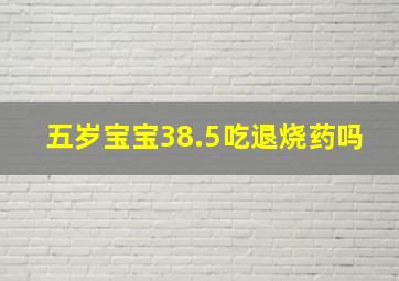 五岁宝宝38.5吃退烧药吗