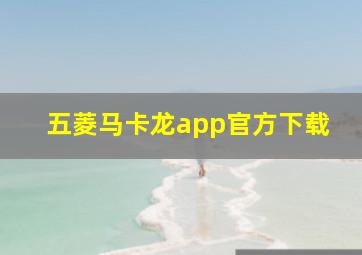 五菱马卡龙app官方下载