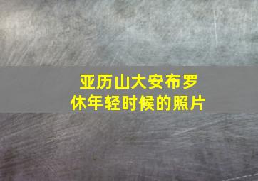 亚历山大安布罗休年轻时候的照片